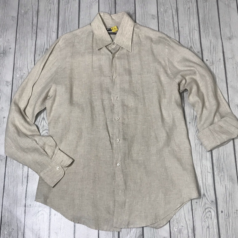 Zara Man Button Down linen Top
